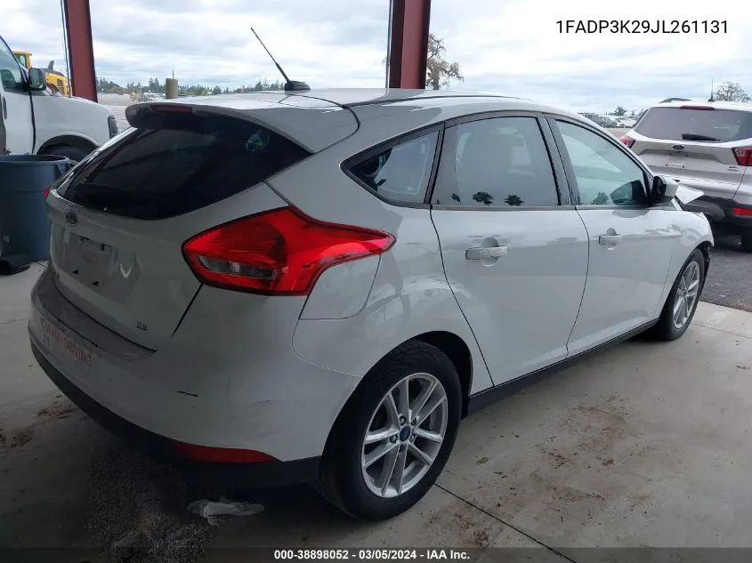 2018 Ford Focus Se VIN: 1FADP3K29JL261131 Lot: 38898052