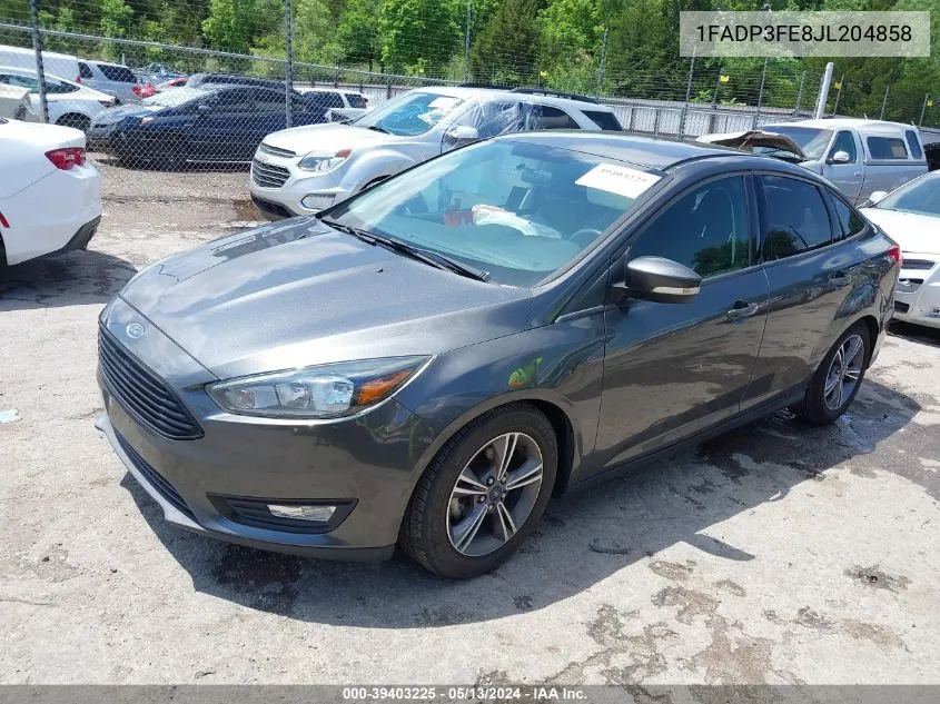 2018 Ford Focus Se VIN: 1FADP3FE8JL204858 Lot: 39403225