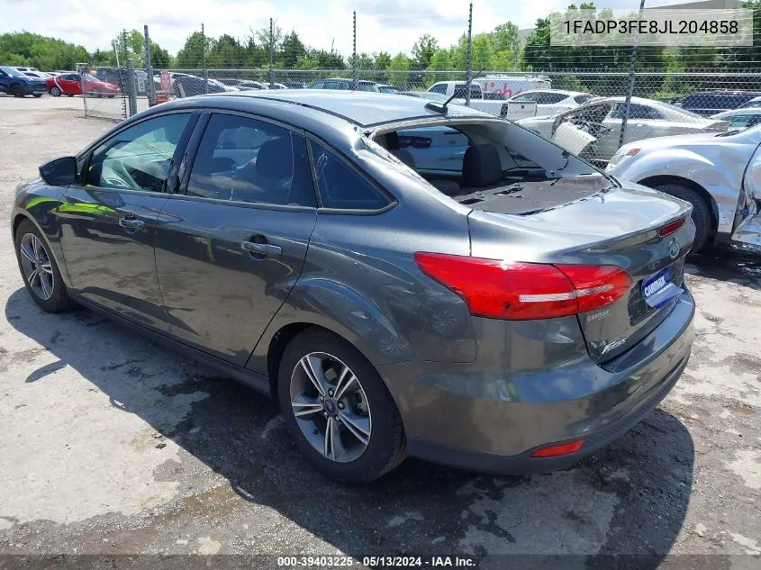 1FADP3FE8JL204858 2018 Ford Focus Se