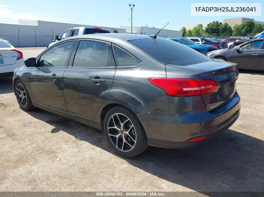 2018 Ford Focus Sel VIN: 1FADP3H25JL236041 Lot: 39586352