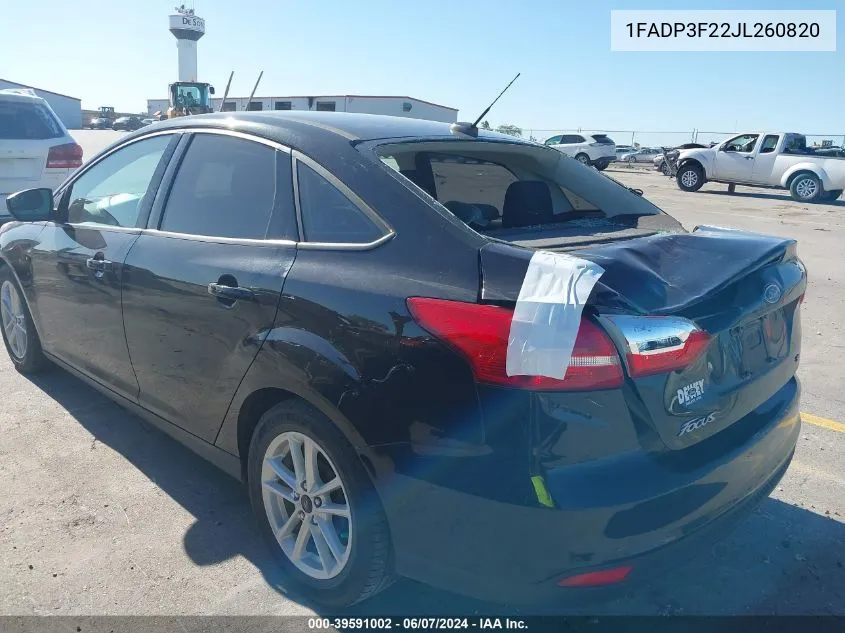 1FADP3F22JL260820 2018 Ford Focus Se