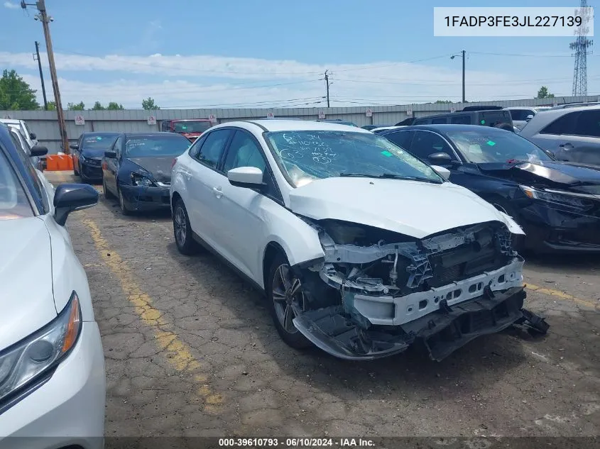 2018 Ford Focus Se VIN: 1FADP3FE3JL227139 Lot: 39610793