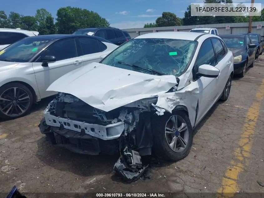 2018 Ford Focus Se VIN: 1FADP3FE3JL227139 Lot: 39610793