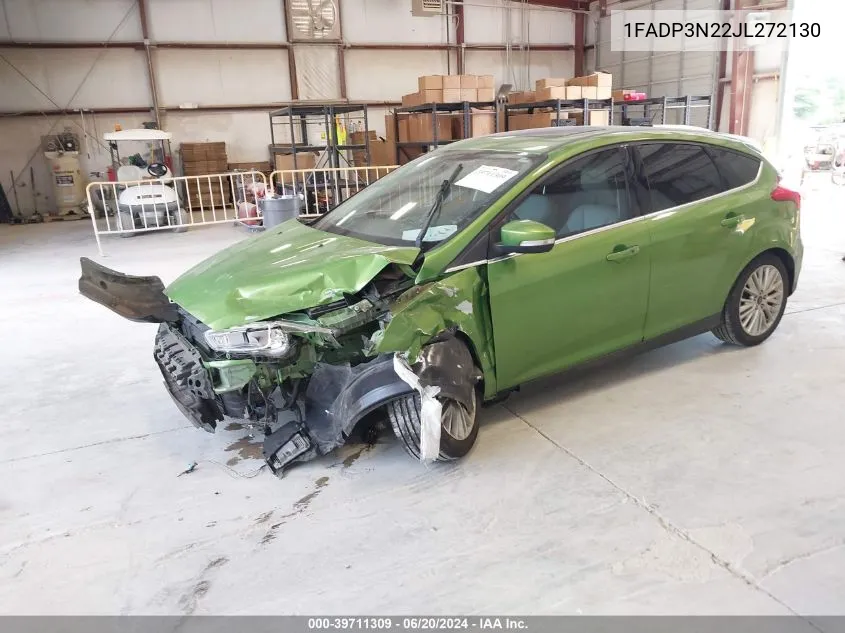 2018 Ford Focus Titanium VIN: 1FADP3N22JL272130 Lot: 39711309