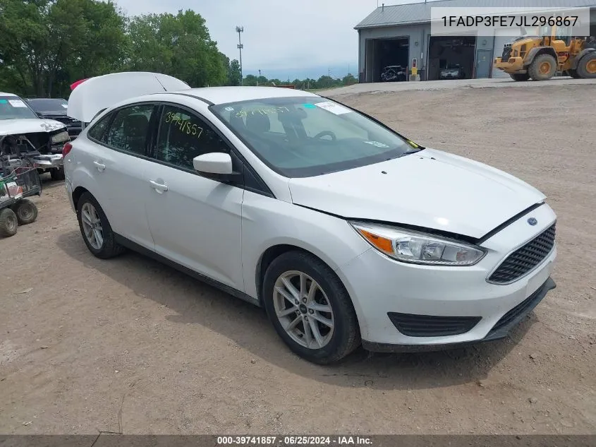 2018 Ford Focus Se VIN: 1FADP3FE7JL296867 Lot: 39741857