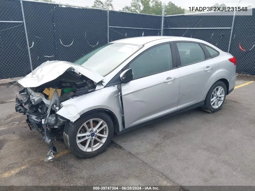 1FADP3F2XJL231548 2018 Ford Focus Se