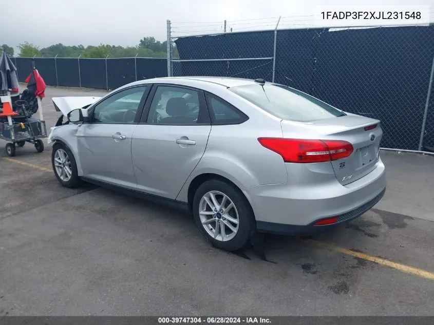 1FADP3F2XJL231548 2018 Ford Focus Se