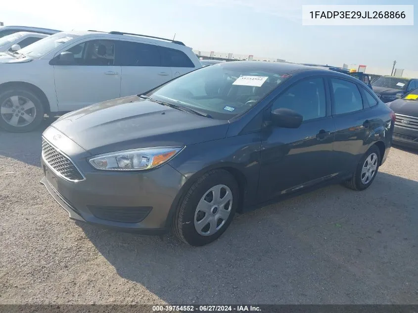 2018 Ford Focus S VIN: 1FADP3E29JL268866 Lot: 39754552