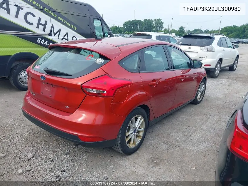 1FADP3K29JL300980 2018 Ford Focus Se