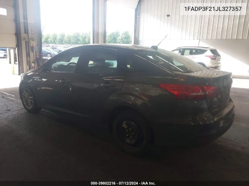 2018 Ford Focus Se VIN: 1FADP3F21JL327357 Lot: 39802216