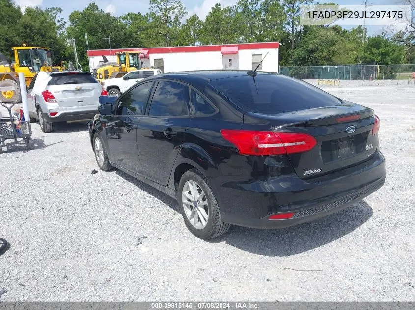 2018 Ford Focus Se VIN: 1FADP3F29JL297475 Lot: 39815145