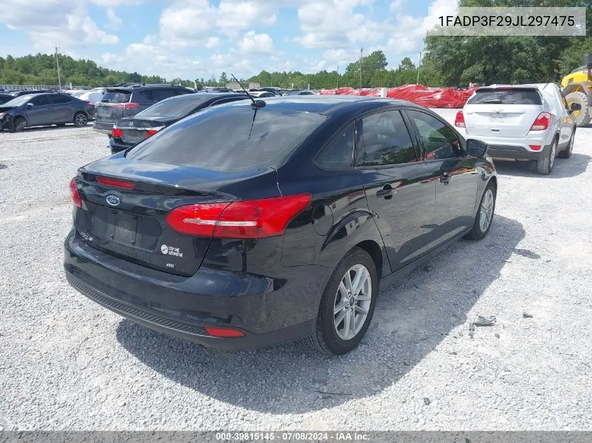 2018 Ford Focus Se VIN: 1FADP3F29JL297475 Lot: 39815145