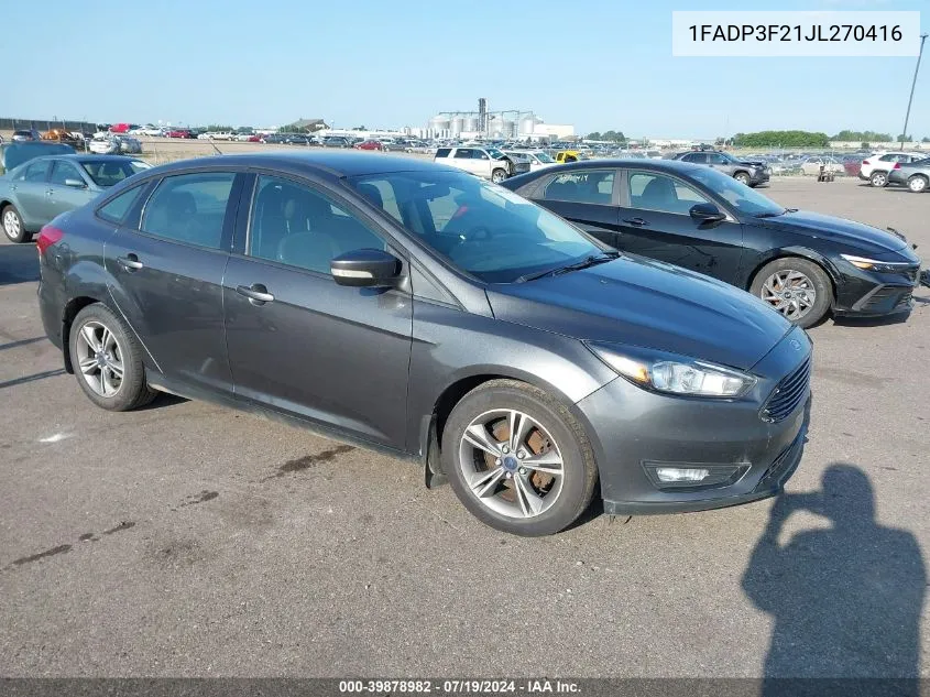 1FADP3F21JL270416 2018 Ford Focus Se