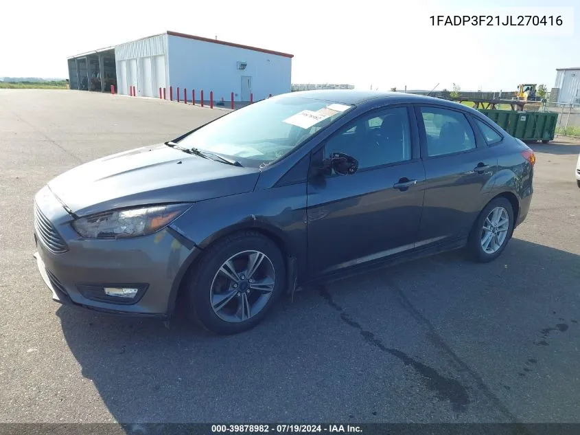 1FADP3F21JL270416 2018 Ford Focus Se