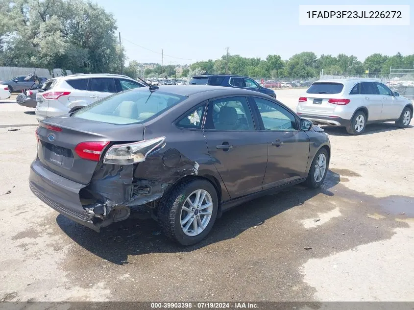 2018 Ford Focus Se VIN: 1FADP3F23JL226272 Lot: 39903398