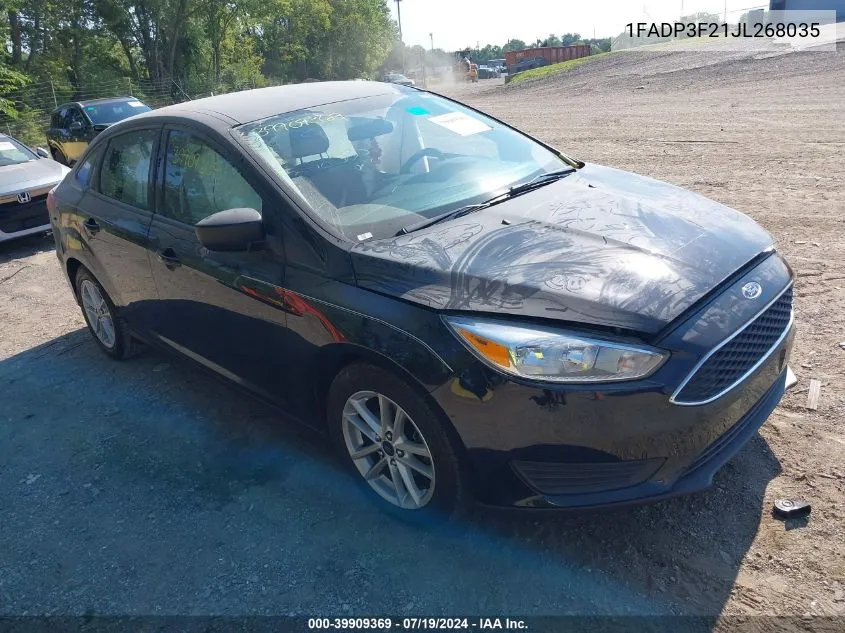 2018 Ford Focus Se VIN: 1FADP3F21JL268035 Lot: 39909369