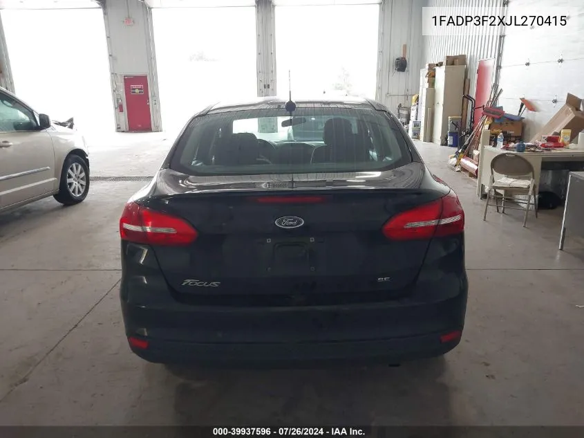 1FADP3F2XJL270415 2018 Ford Focus Se