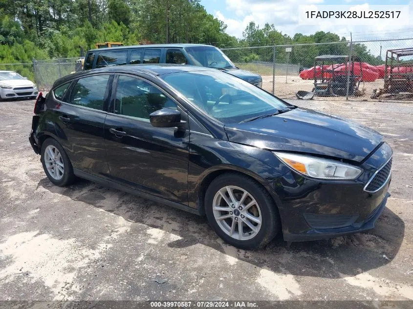 2018 Ford Focus Se VIN: 1FADP3K28JL252517 Lot: 39970587