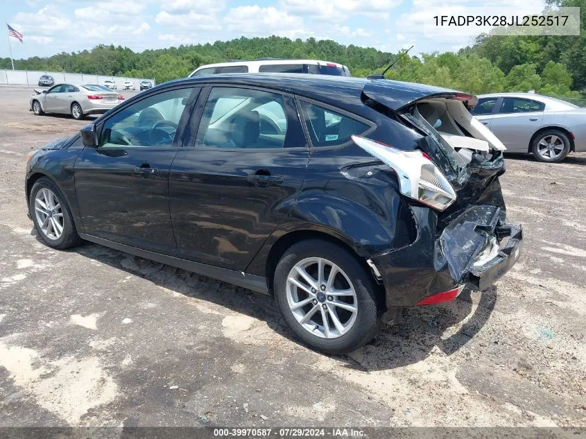 1FADP3K28JL252517 2018 Ford Focus Se