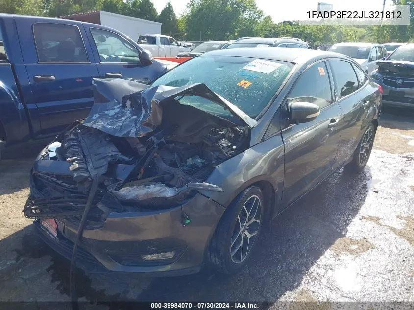 1FADP3F22JL321812 2018 Ford Focus Se