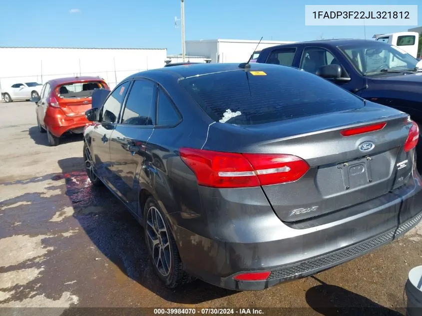 1FADP3F22JL321812 2018 Ford Focus Se