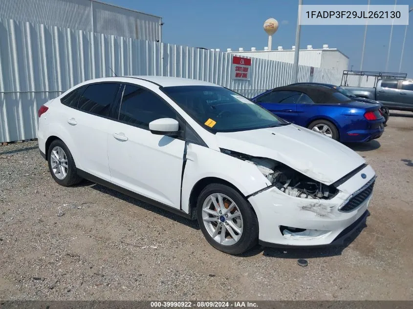 2018 Ford Focus Se VIN: 1FADP3F29JL262130 Lot: 39990922