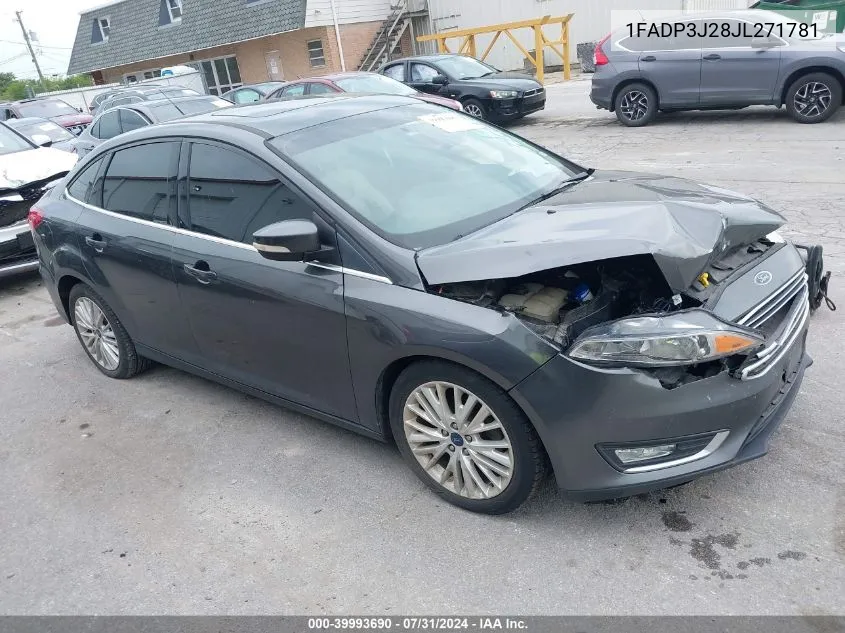 1FADP3J28JL271781 2018 Ford Focus Titanium