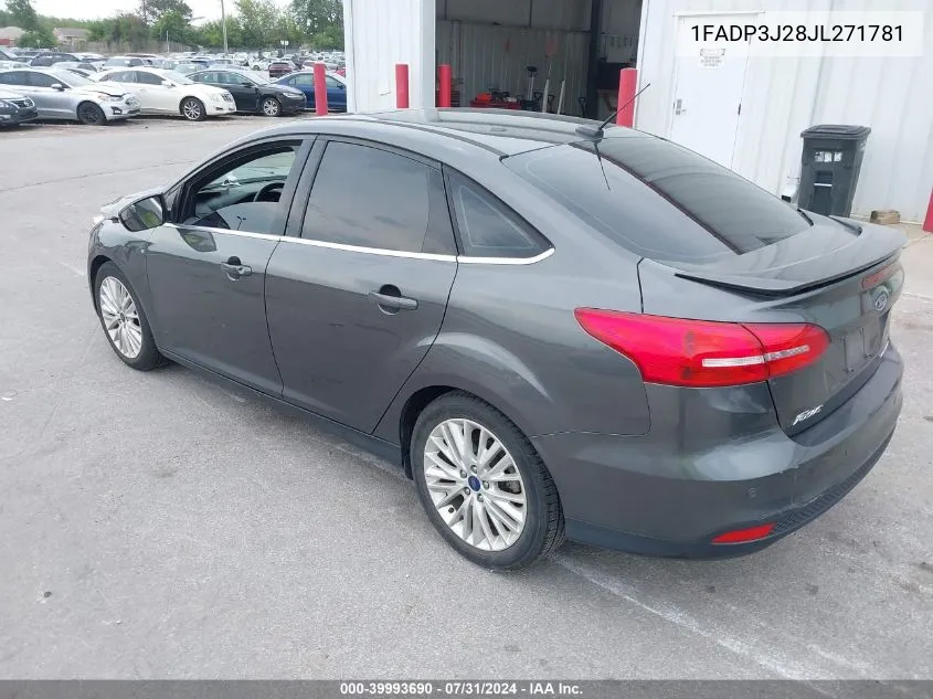 1FADP3J28JL271781 2018 Ford Focus Titanium