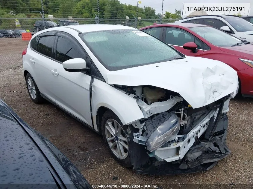 2018 Ford Focus Se VIN: 1FADP3K23JL276191 Lot: 40044718