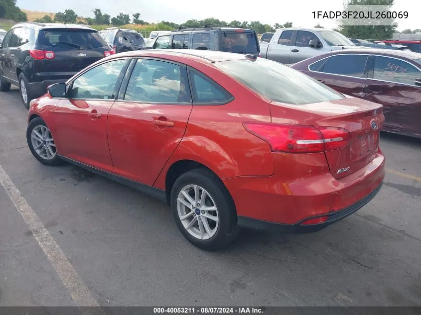 1FADP3F20JL260069 2018 Ford Focus Se