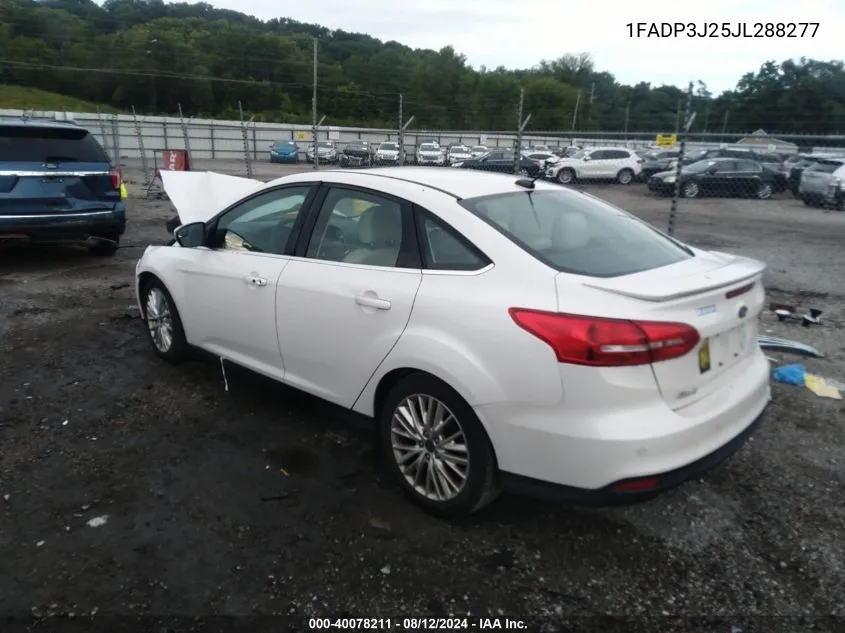 2018 Ford Focus Titanium VIN: 1FADP3J25JL288277 Lot: 40078211