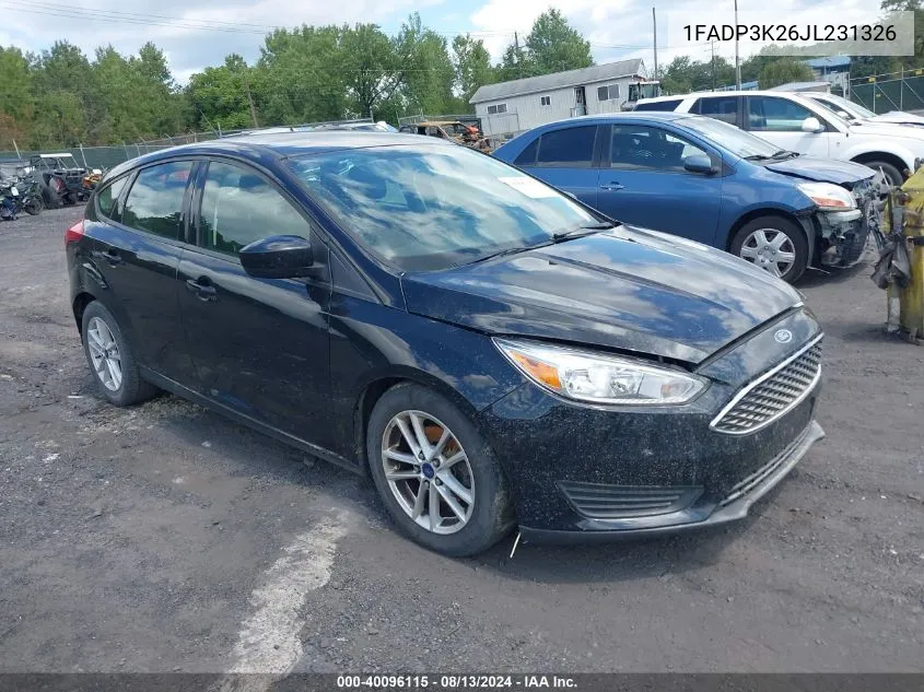 1FADP3K26JL231326 2018 Ford Focus Se