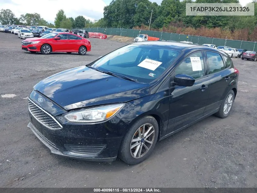 1FADP3K26JL231326 2018 Ford Focus Se