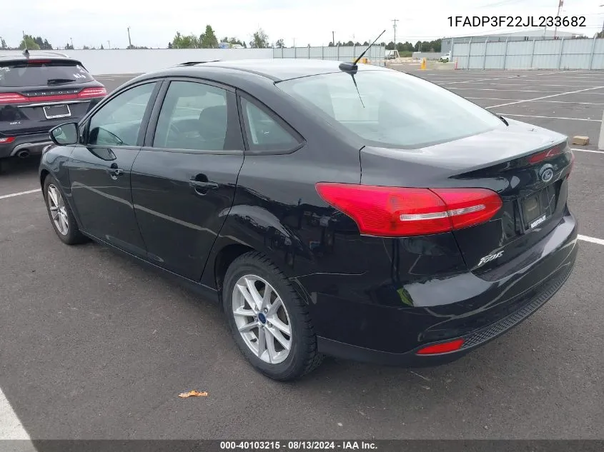 1FADP3F22JL233682 2018 Ford Focus Se