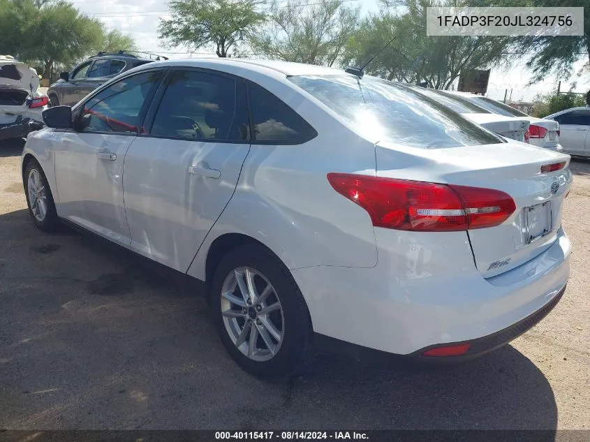 1FADP3F20JL324756 2018 Ford Focus Se