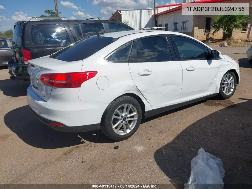 1FADP3F20JL324756 2018 Ford Focus Se