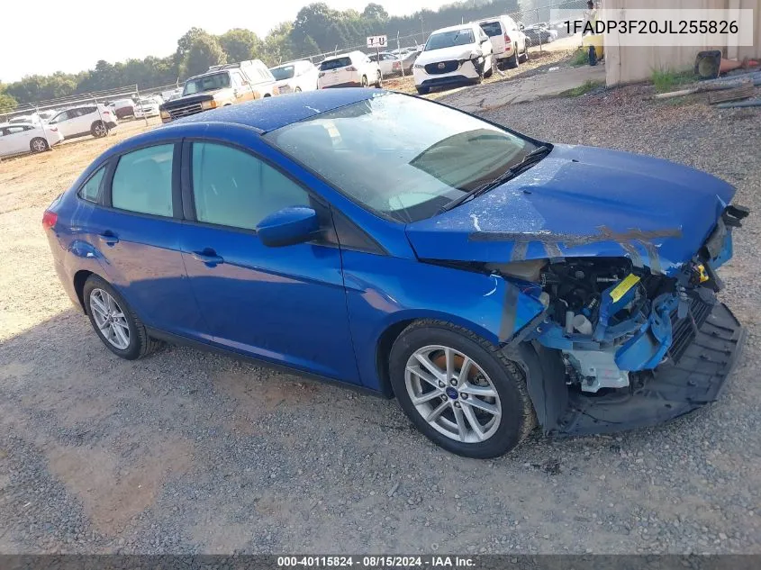 2018 Ford Focus Se VIN: 1FADP3F20JL255826 Lot: 40115824