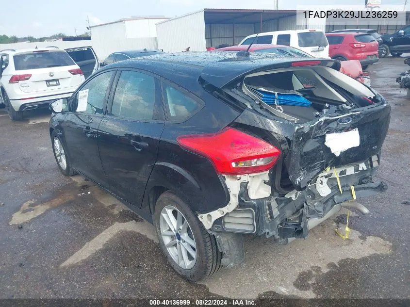 1FADP3K29JL236259 2018 Ford Focus Se