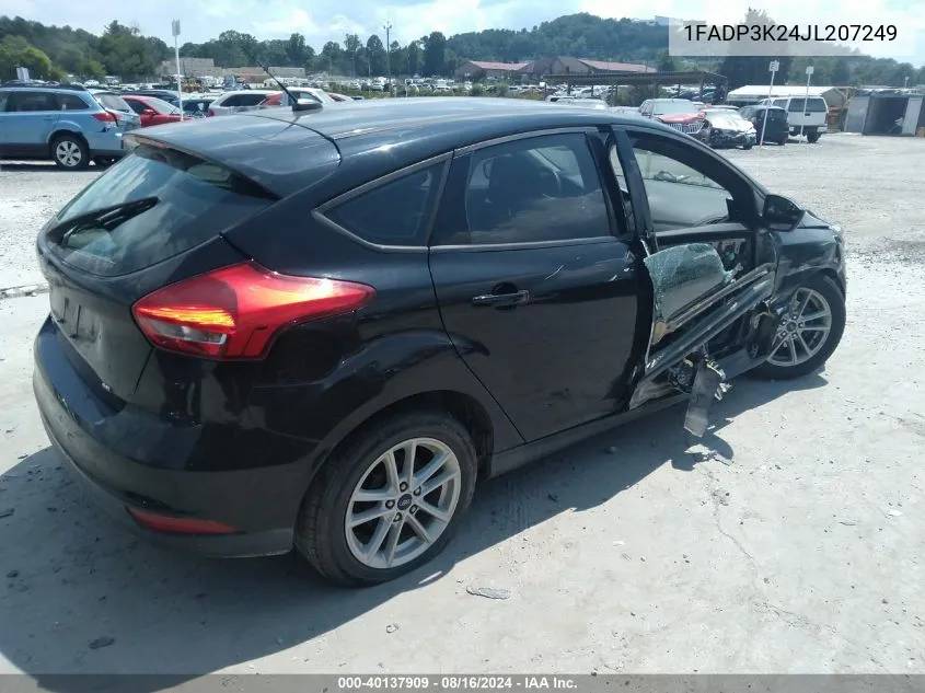 2018 Ford Focus Se VIN: 1FADP3K24JL207249 Lot: 40137909