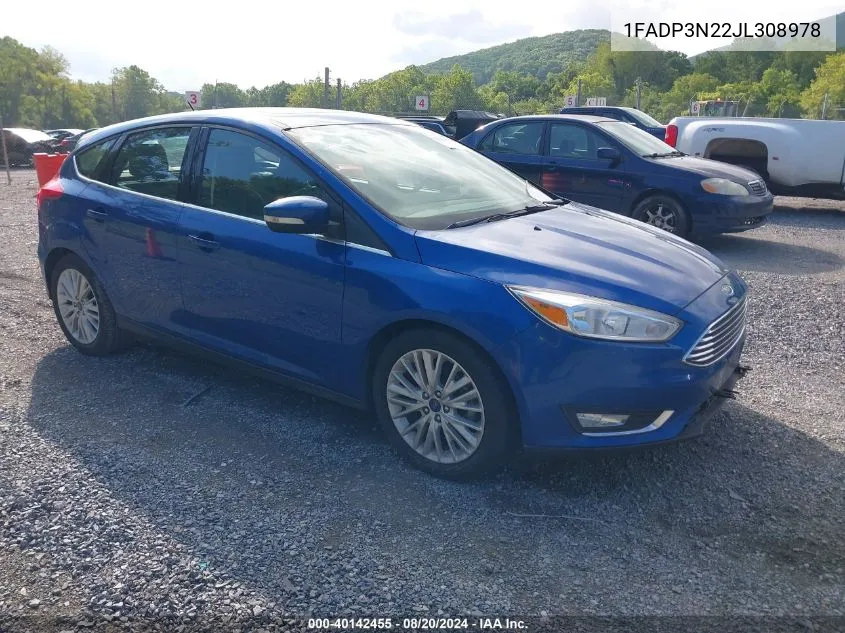 1FADP3N22JL308978 2018 Ford Focus Titanium