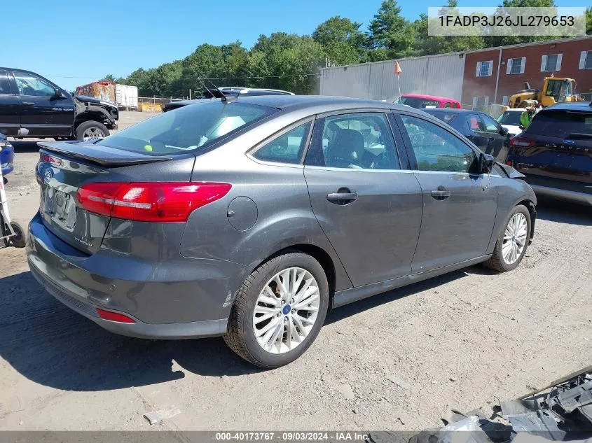 2018 Ford Focus Titanium VIN: 1FADP3J26JL279653 Lot: 40173767