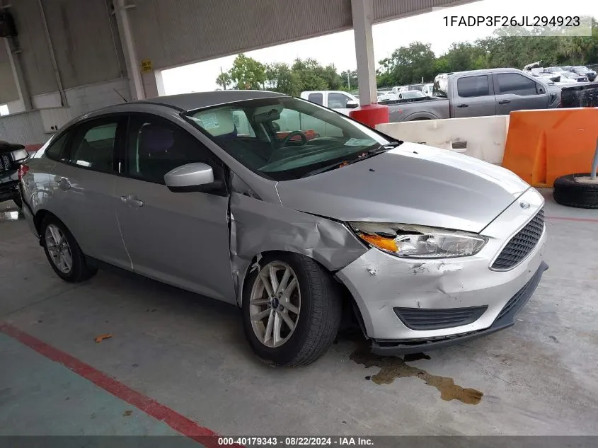 1FADP3F26JL294923 2018 Ford Focus Se