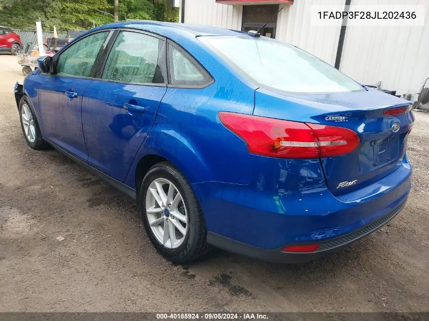 1FADP3F28JL202436 2018 Ford Focus Se