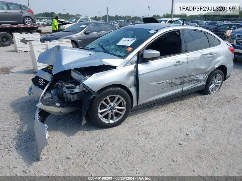 2018 Ford Focus Se VIN: 1FADP3F29JL320169 Lot: 40188209