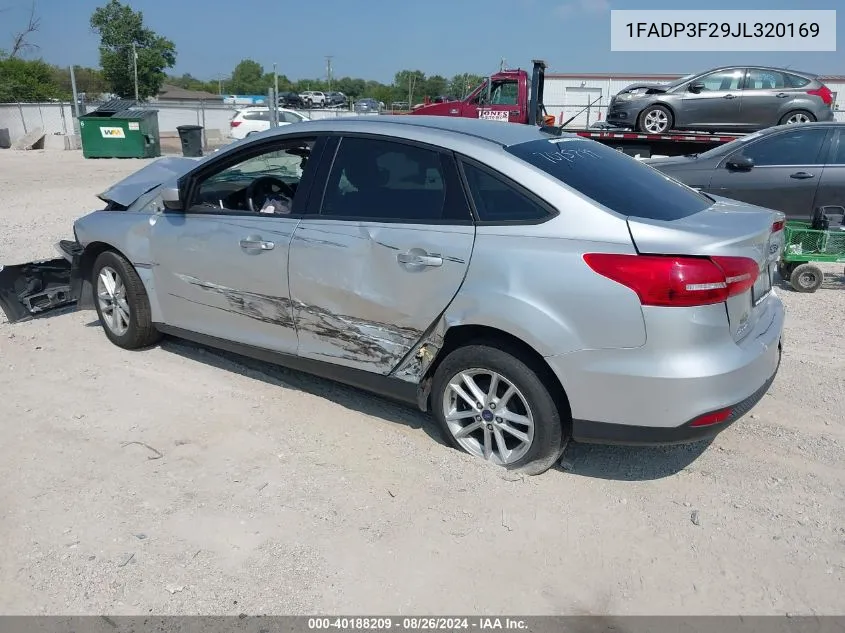 2018 Ford Focus Se VIN: 1FADP3F29JL320169 Lot: 40188209