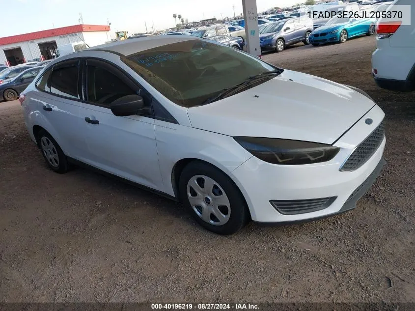 1FADP3E26JL205370 2018 Ford Focus S