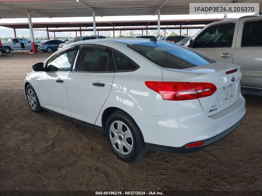 1FADP3E26JL205370 2018 Ford Focus S