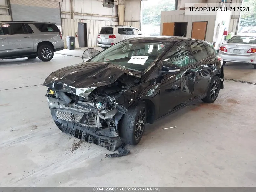 1FADP3M25JL242928 2018 Ford Focus Sel