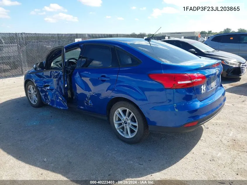 1FADP3F23JL203865 2018 Ford Focus Se