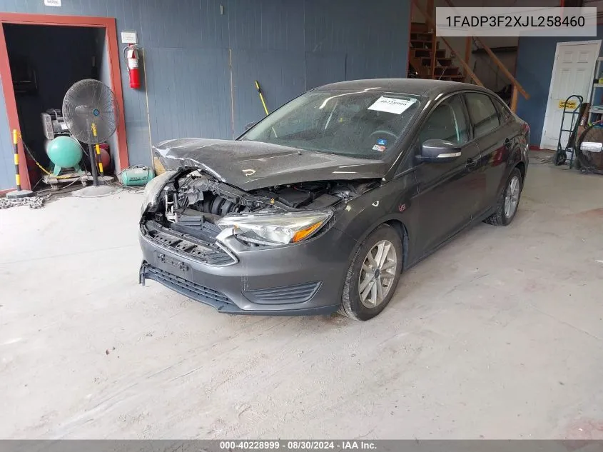 2018 Ford Focus Se VIN: 1FADP3F2XJL258460 Lot: 40228999